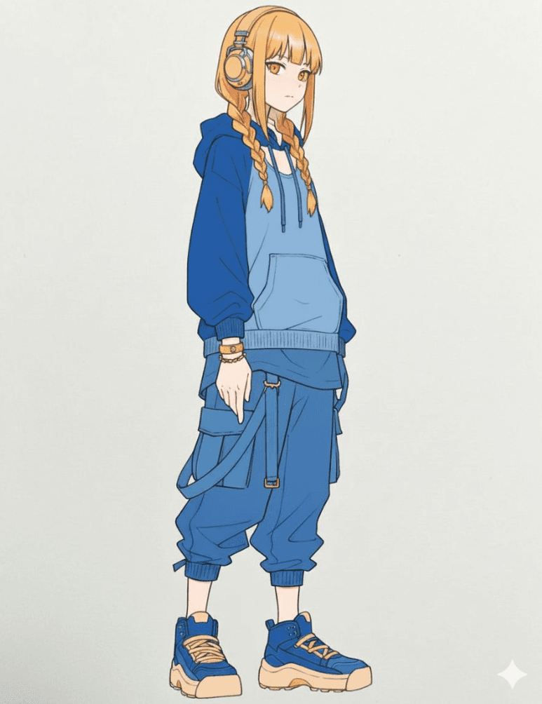 カラーパレット線画塗り絵 — Generated result