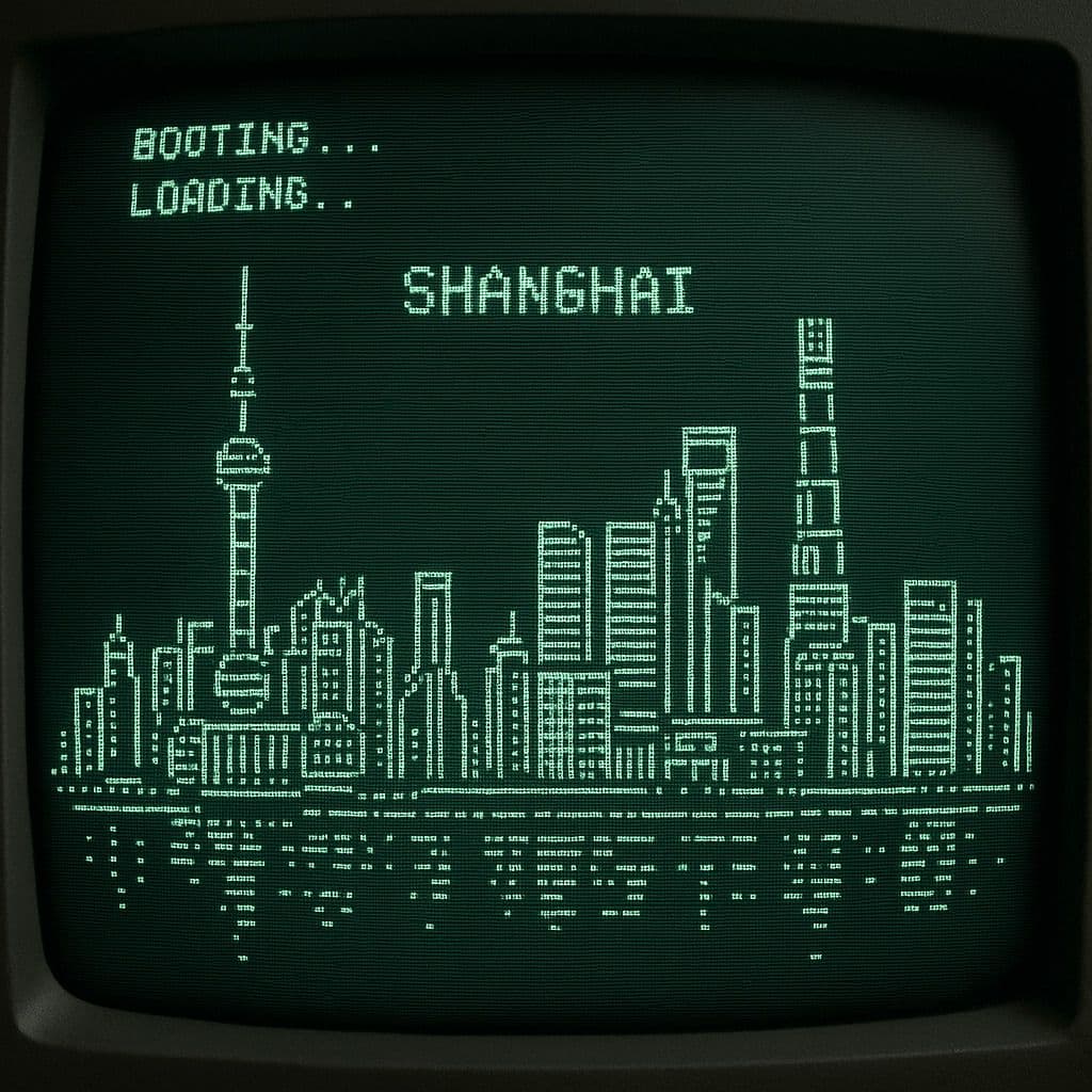 복고풍 CRT 부팅 화면 — Generated result