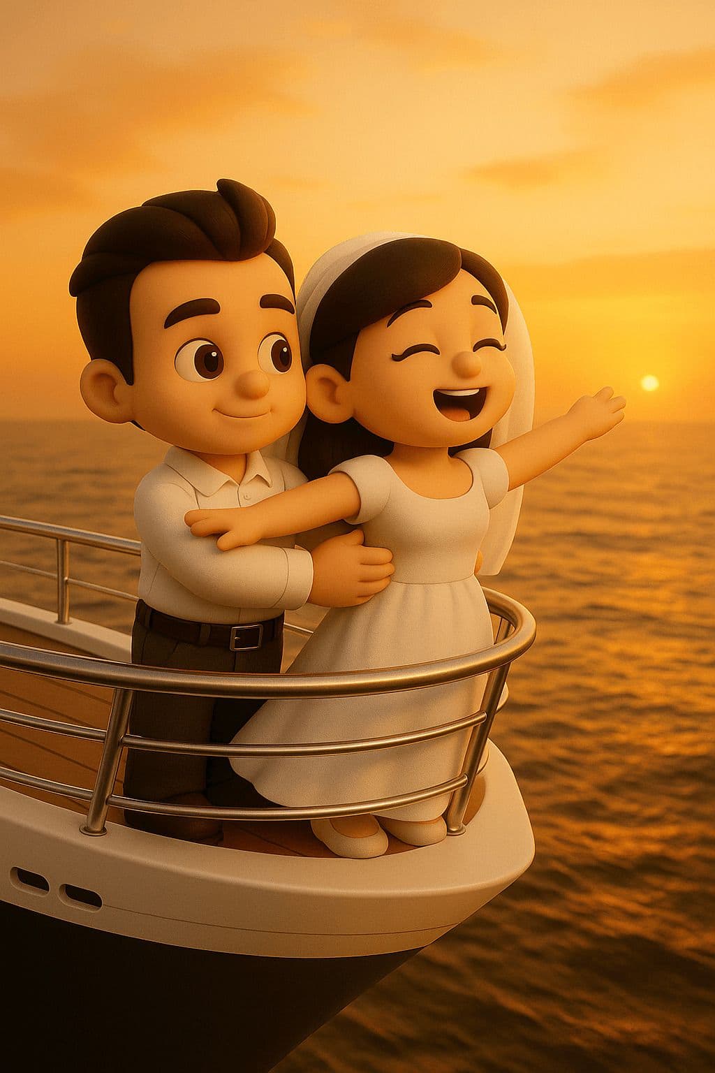 Imitation de pose "Titanic" — Generated result