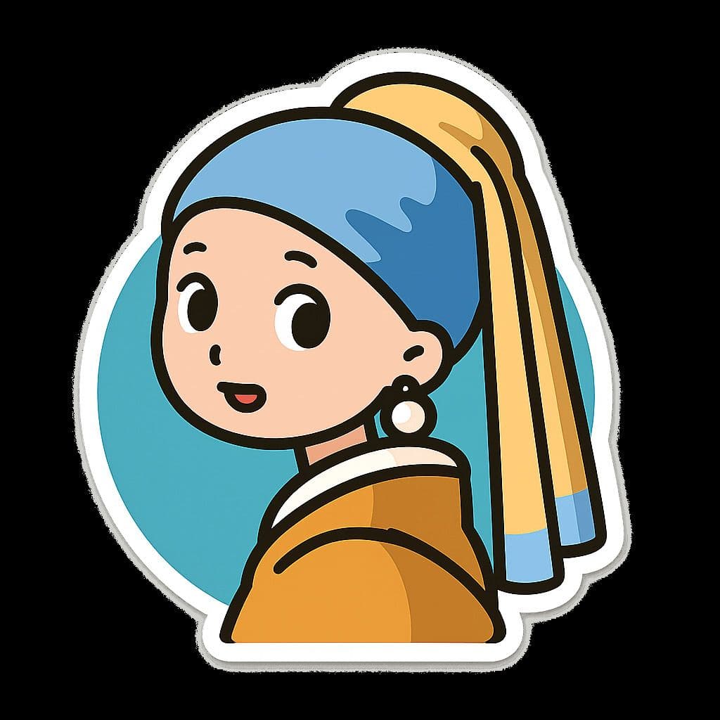 Conception de sticker plat — Generated result