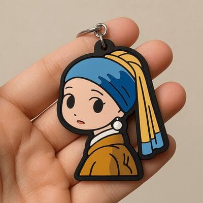 Benutzerdefinierter Chibi-Schlüsselanhänger - Input