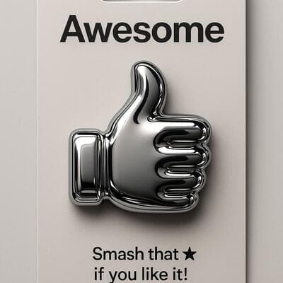 Chrome Emoji Badge - Output