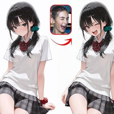 Kontrol Gambar Referensi Mengatur Ekspresi Karakter - Input