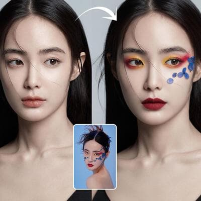 Virtuelles Makeup-Anprobieren - Output