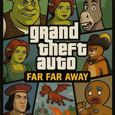 ปกเกม PS2 (GTA x Shrek) - Input