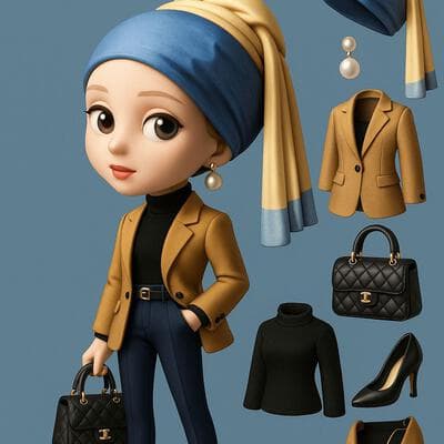 Berühmter Malerei Charakter OOTD - Input