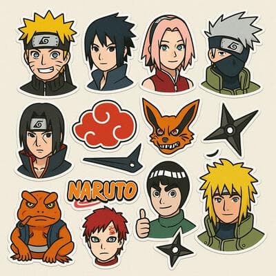 Anime Sticker Set - Output
