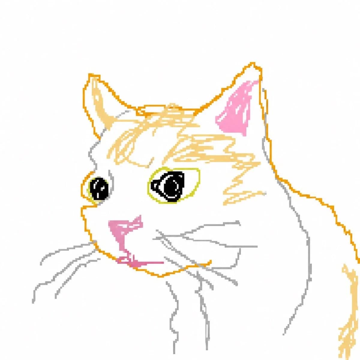 Kritzelige Paint-Neuzeichnung — Generated result