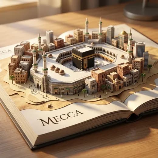 Livre pop-up de paysage urbain doré en art papier — Generated result