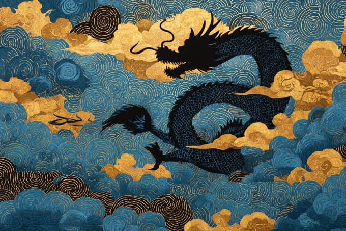 Japanisches Ukiyo-e-Schattenpuppenwerk — Generated result