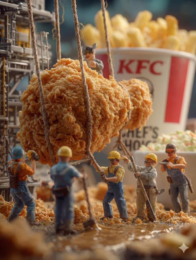Miniaturwelt und Makro-Essen