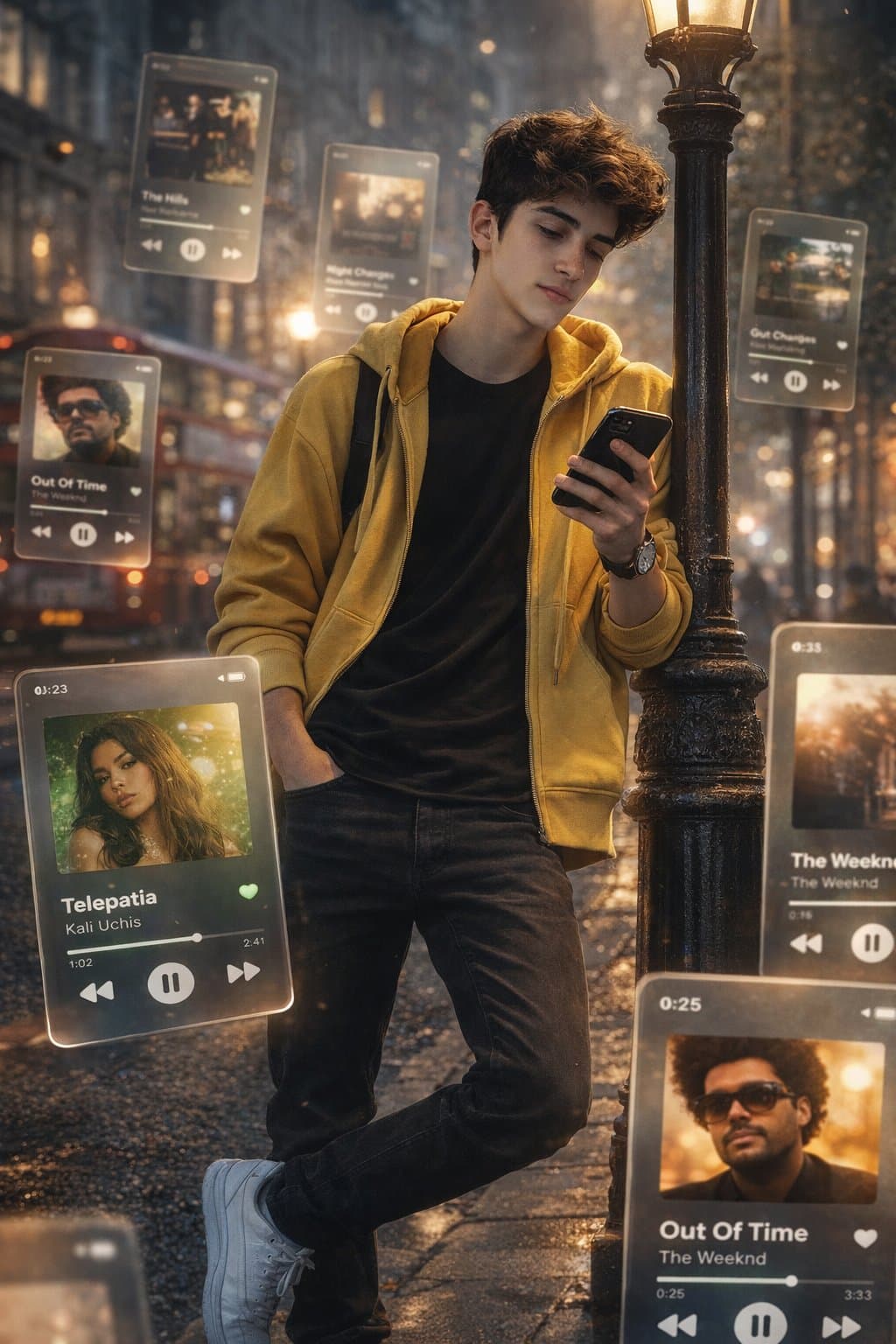 Visuales de realidad aumentada cinematográficos y oníricos — Generated result