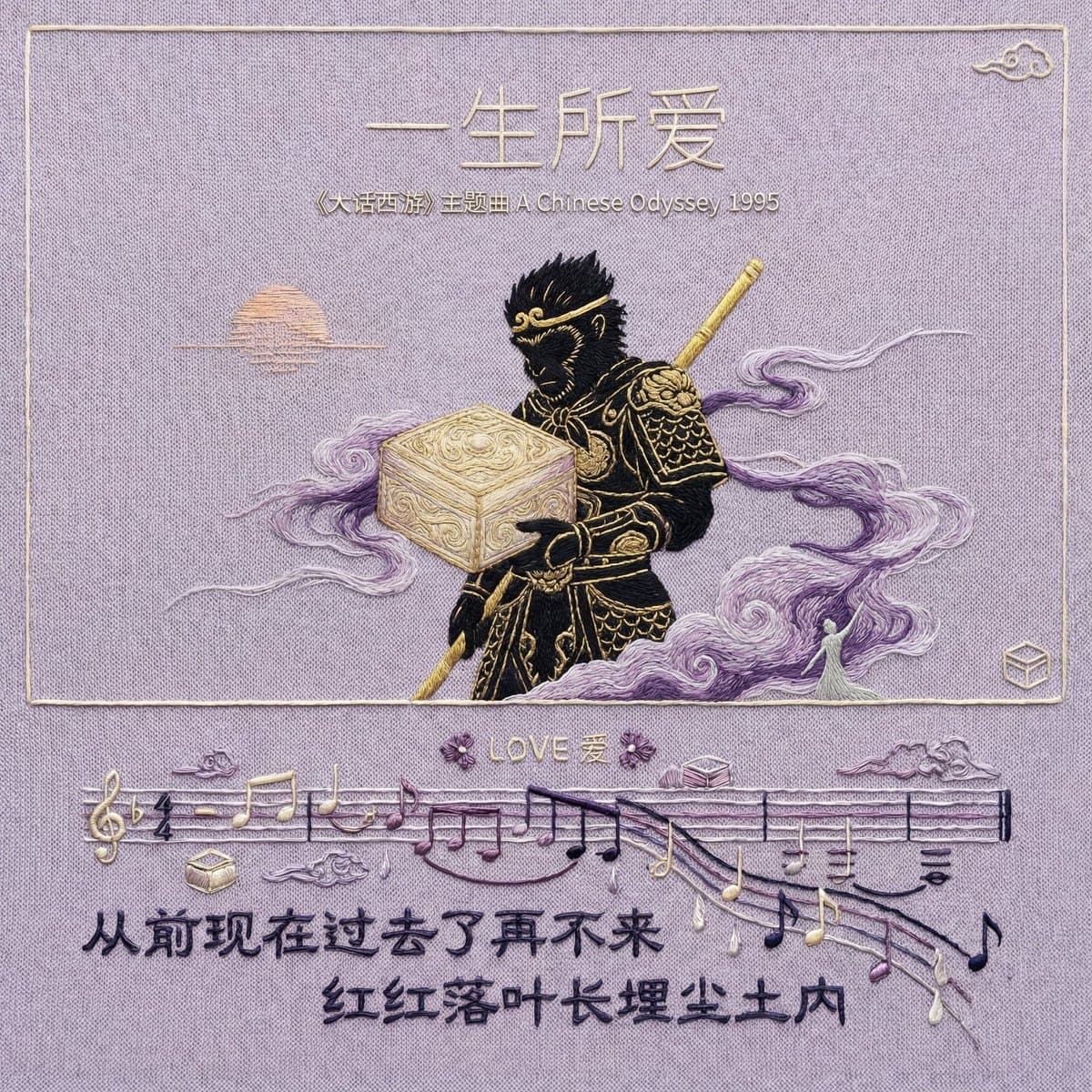 Besticktes Song-Poster