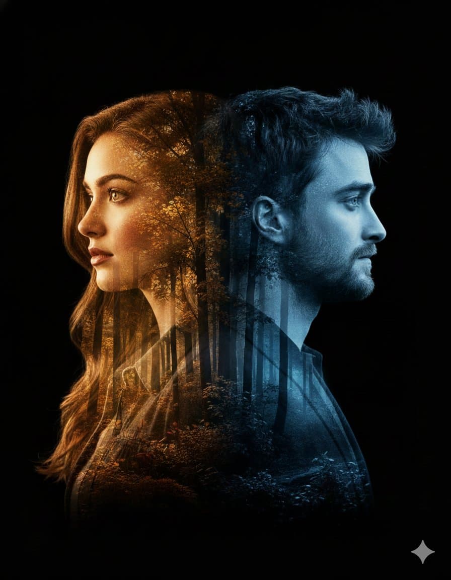 Kinematisches Double-Exposure-Posterdesign