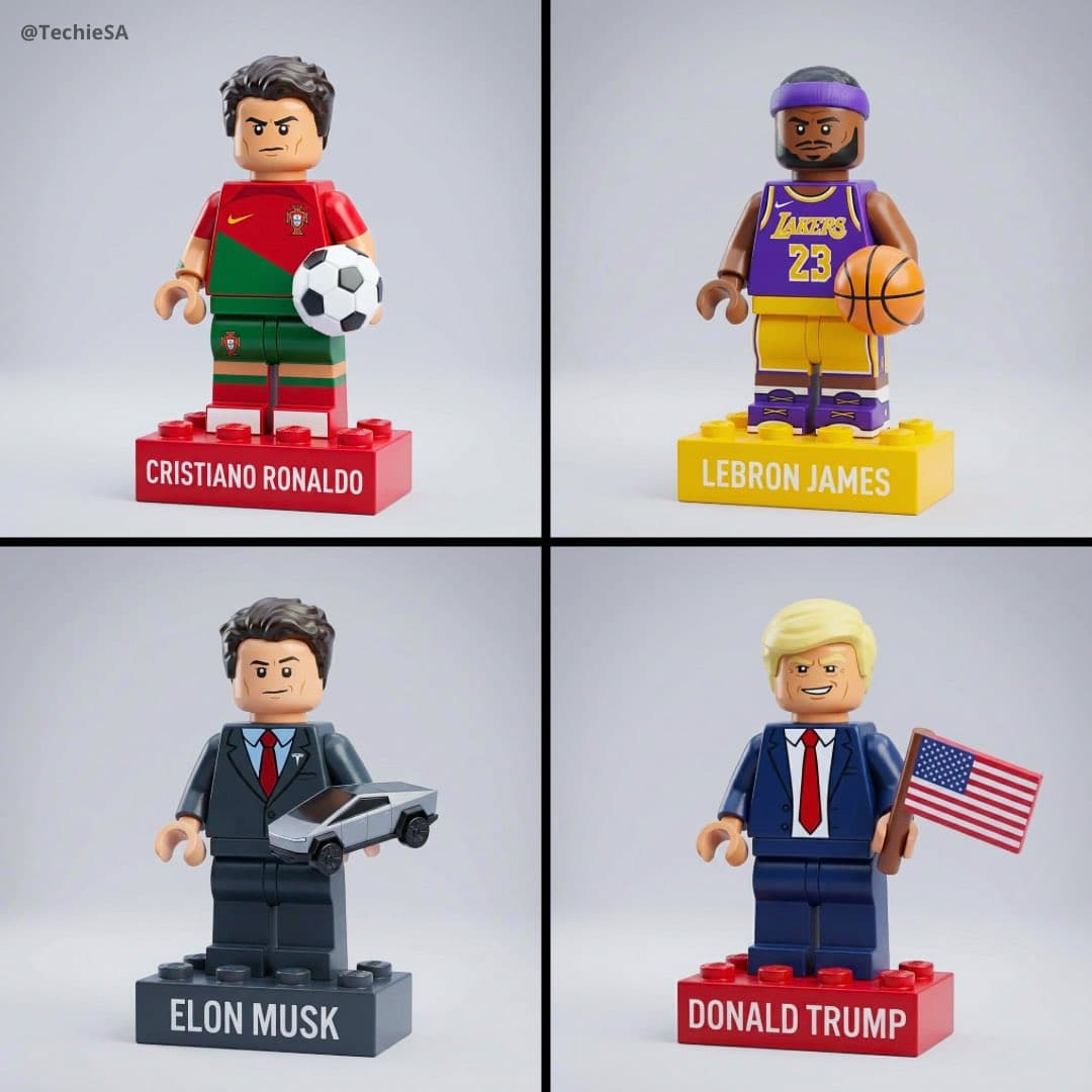 Mini-3D-Figur im LEGO-Stil