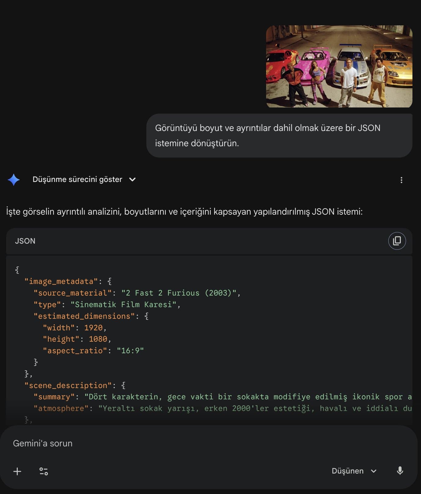 تحويل الصور عكسيًا إلى JSON Prompts