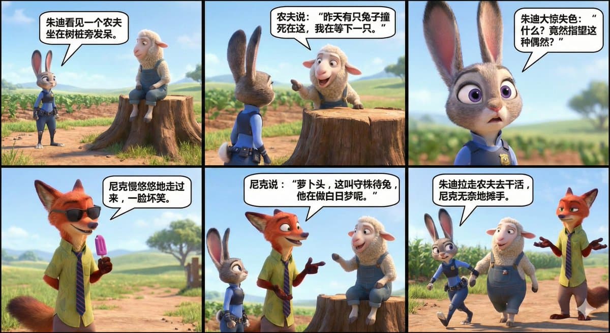 جودي ونيك من Zootopia يرويان قصة - انتظار أرنب