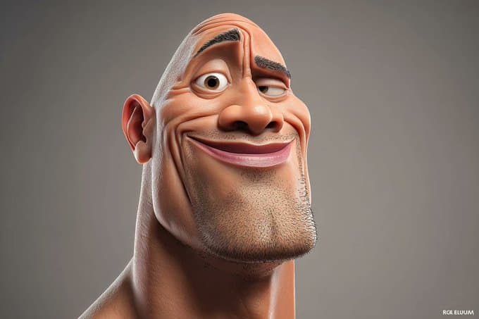 Reale Person zu 3D-Comic