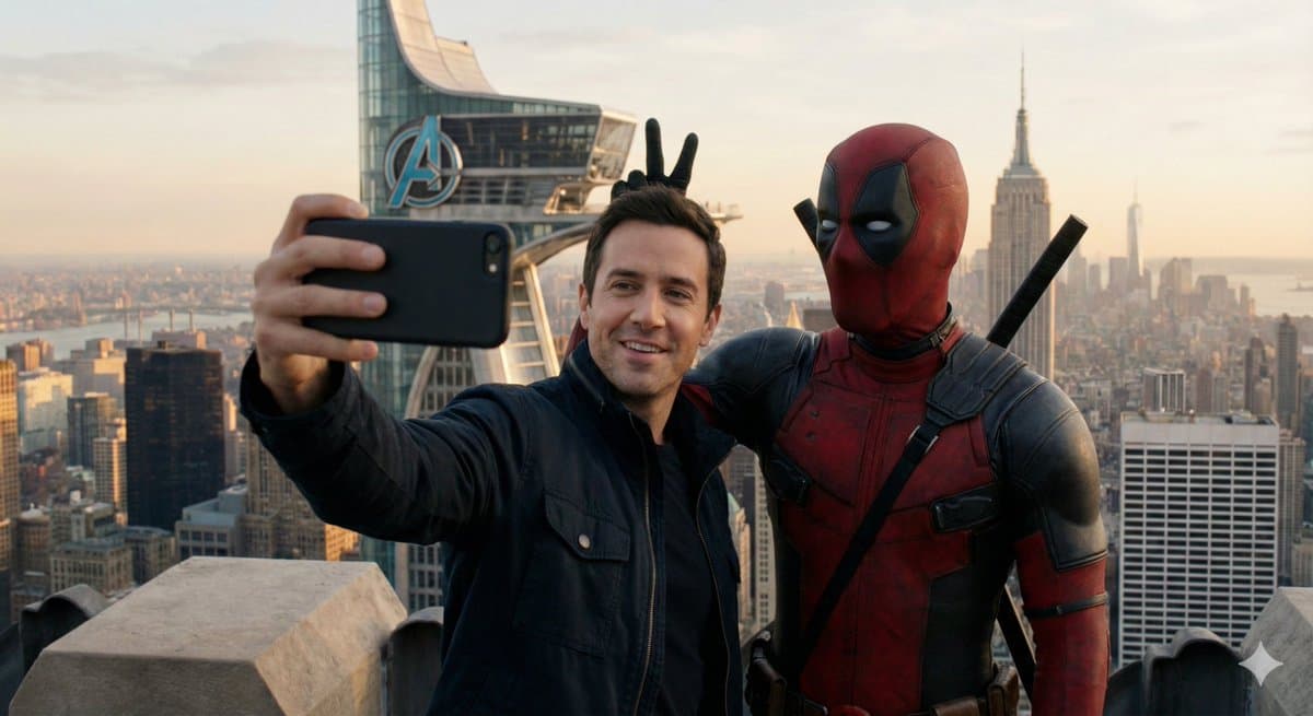 التقاط صورة مع Deadpool في برج Avengers — Generated result