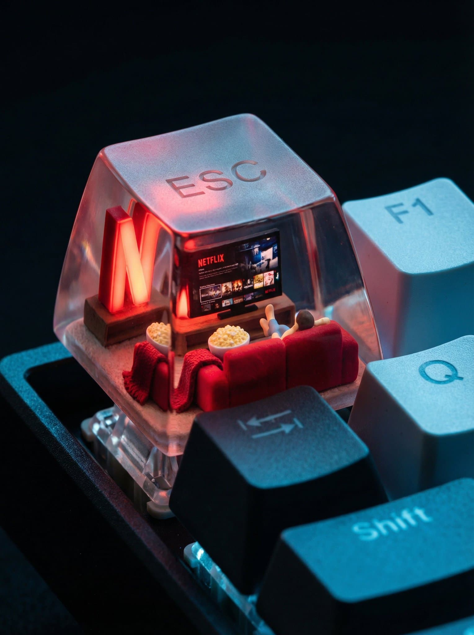 Miniatur-Wohnzimmer mit gemütlicher Atmosphäre