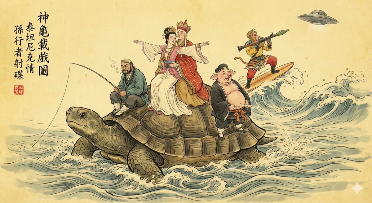 传统工笔水墨画