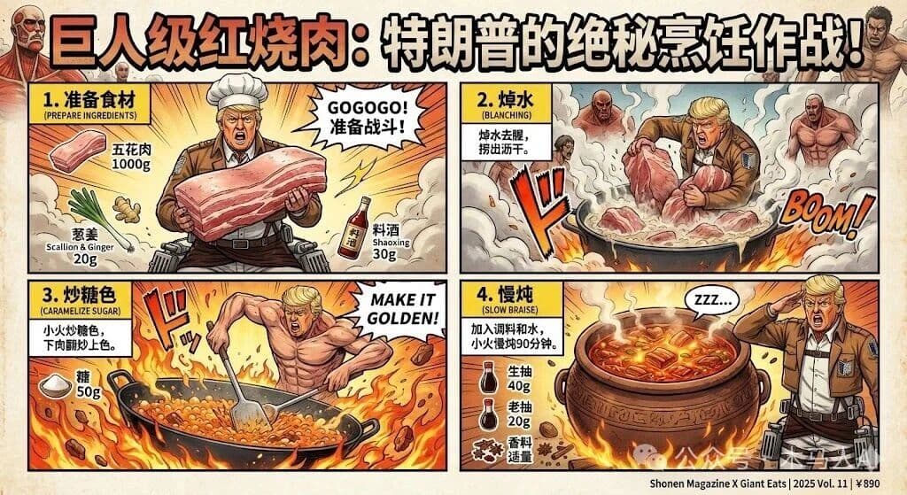 وصفة بأسلوب Attack on Titan: لحم خنزير مطهو ببطء