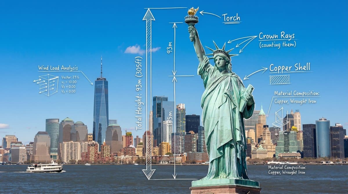 Blueprint der Freiheitsstatue