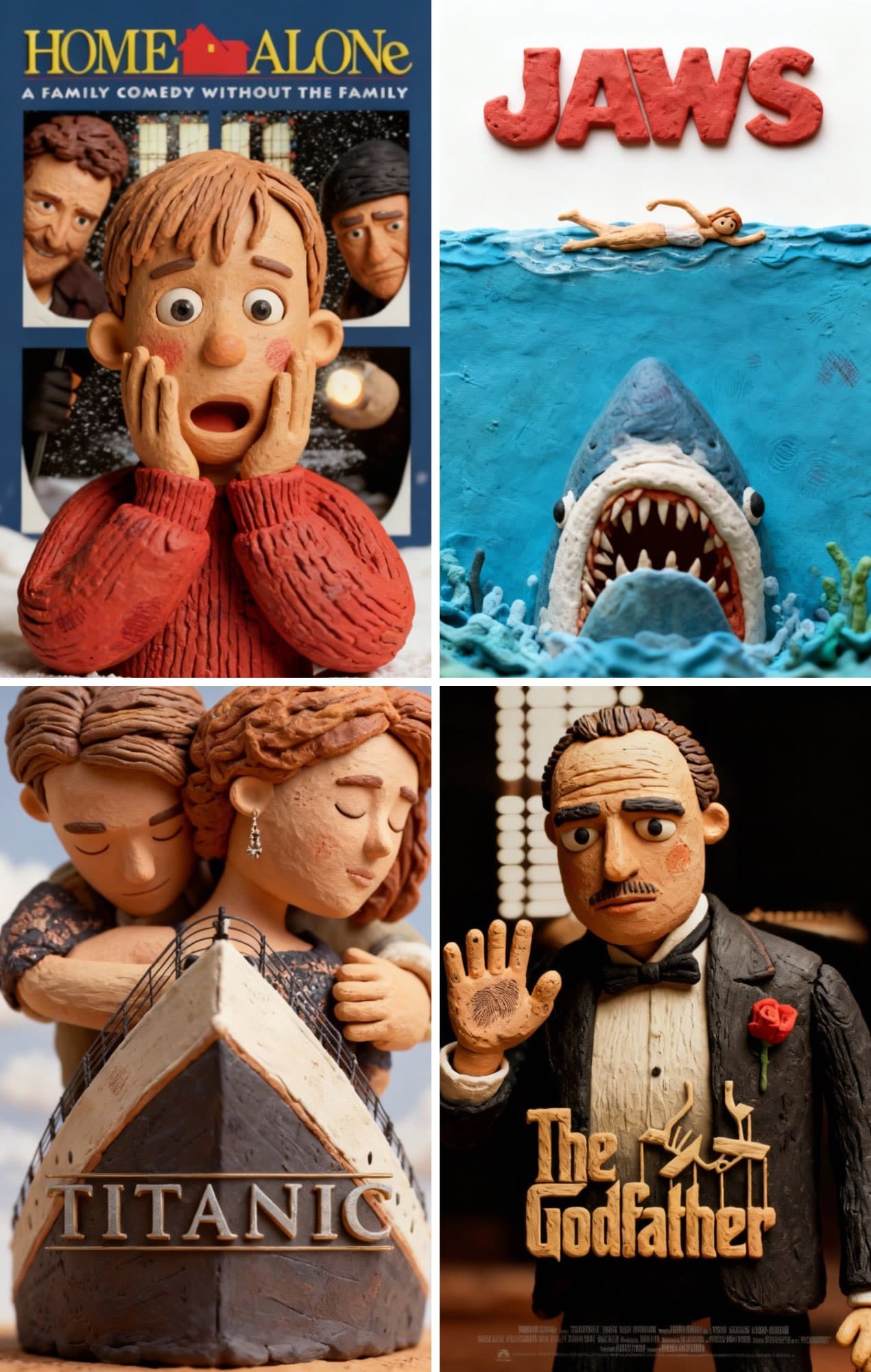 Filmplakate im Clay-Animation-Stil neu gestalten