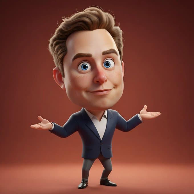 Prominente in lustige 3D-Cartoon-Porträts verwandeln