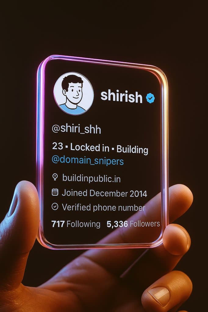 أنشئ بطاقة ملف شخصي Twitter ثلاثية الأبعاد