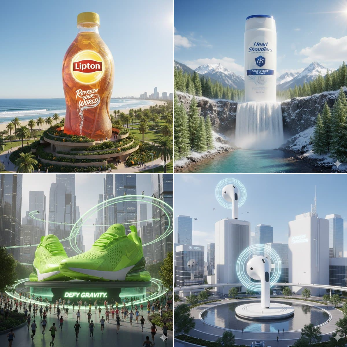 لقطات منتجات CGI فائقة الواقعية — Generated result