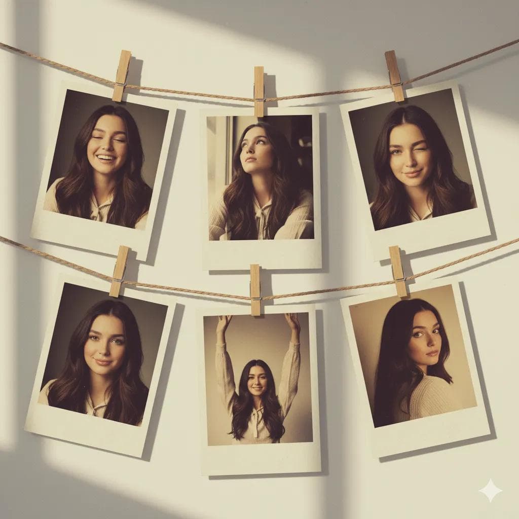 6 Fotos Polaroid Vintage — Generated result