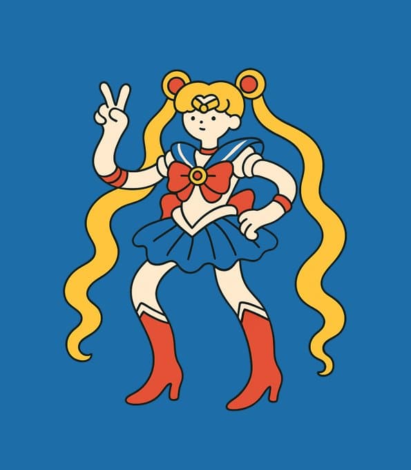 Verspielte Illustration