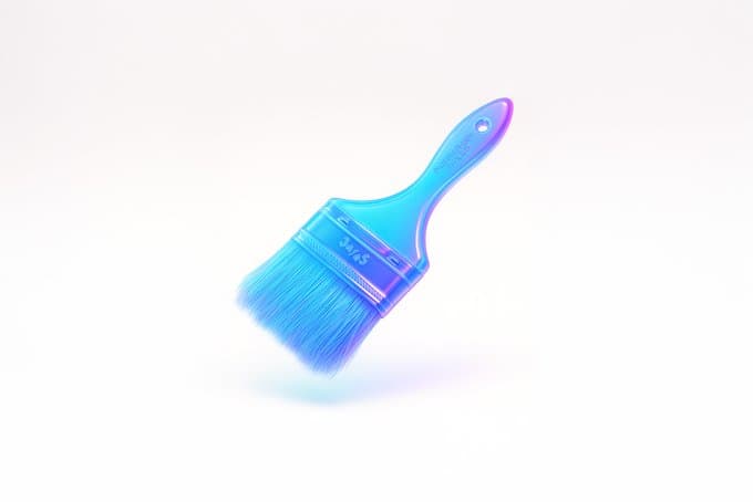 Schwebendes Glas-Neon-3D