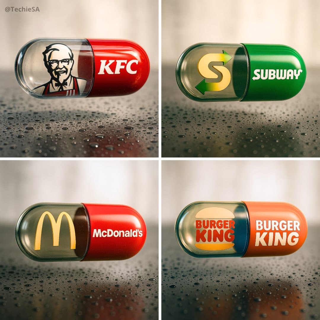 Marken-Fast-Food-Kapseln