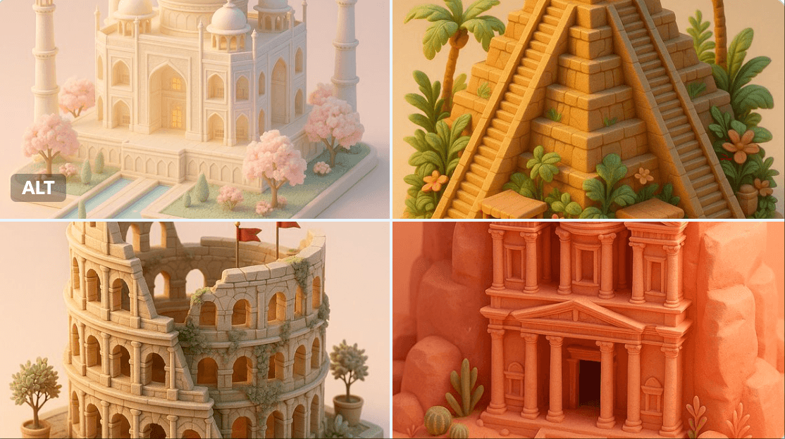 Style de jouet miniature classique — Generated result